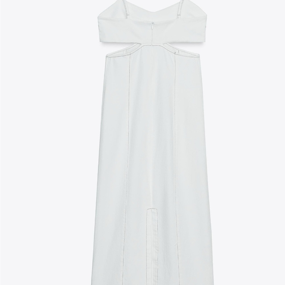 Zara White Midi Dress